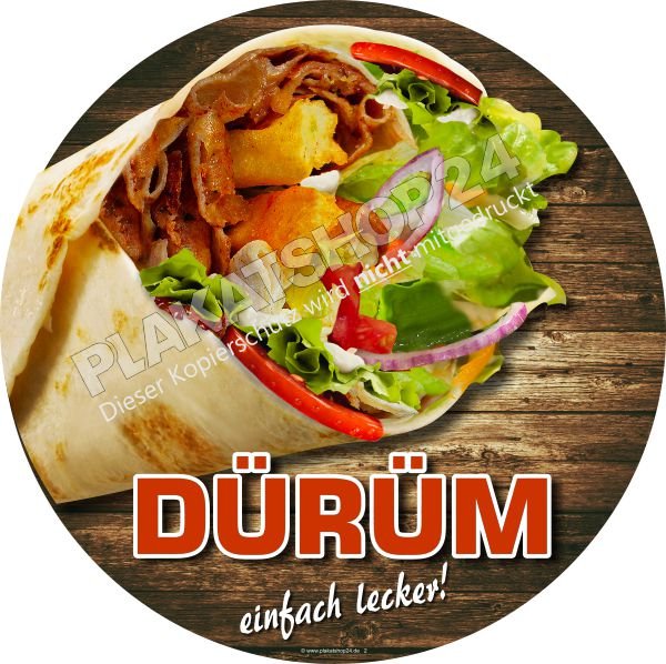Dürüm-Plakat für Imbisswerbung