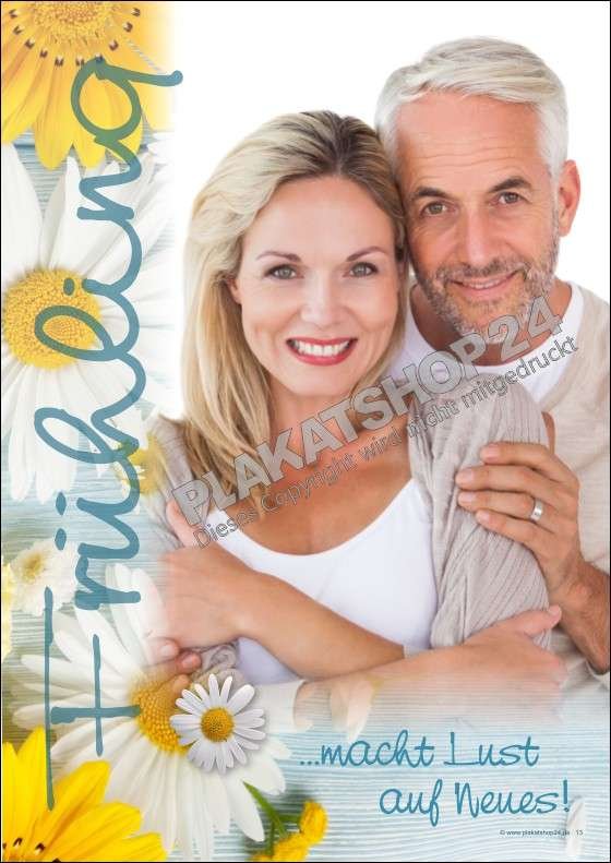 frisurenschild-er-sie Friseurplakat Frühlingsfrisuren Damen / Herren