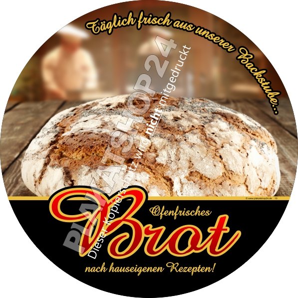XA7461 Klebefolie für Bäckerei mit Brotmotiv