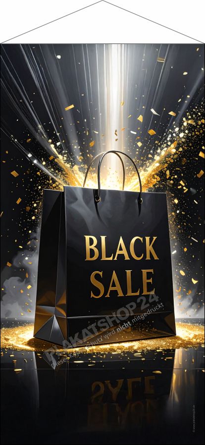 Textilbanner Aktion Black Sale Textilbanner Aktion Black Sale