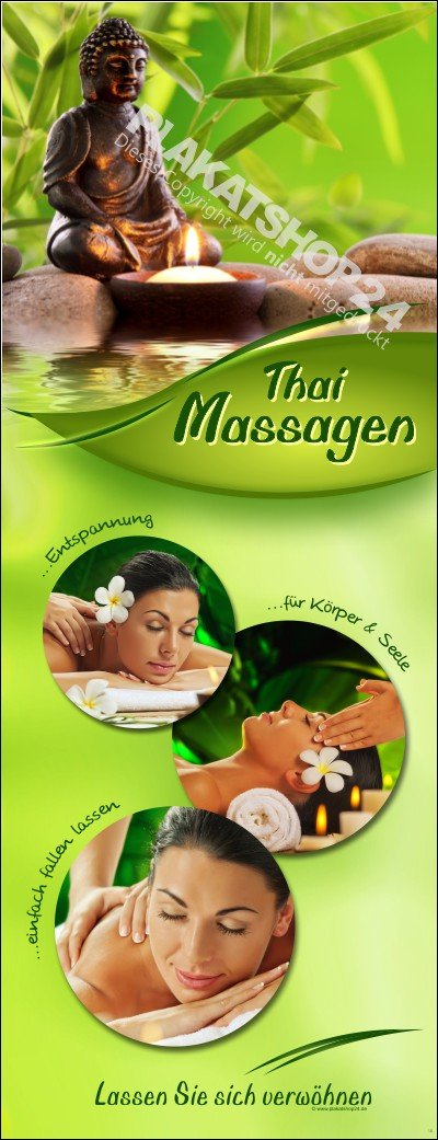 Werbebanner für Thaimassage