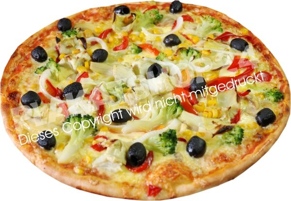 Aufkleber Pizza Werbefolie selbstklebend für Pizza-Werbung