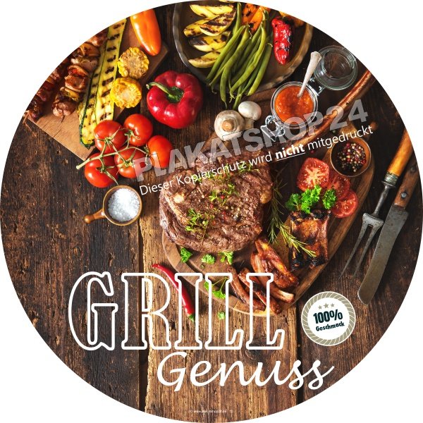 grillaufkleber Aufkleber Werbung für Metzgerei Grillfleisch