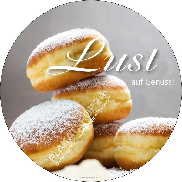 Berlineraufkleber Krapfenfolie Pfannkuchensticker