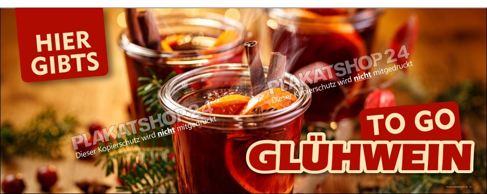 banner-gluehwein-to-go Getränkebanner Glühwein to go