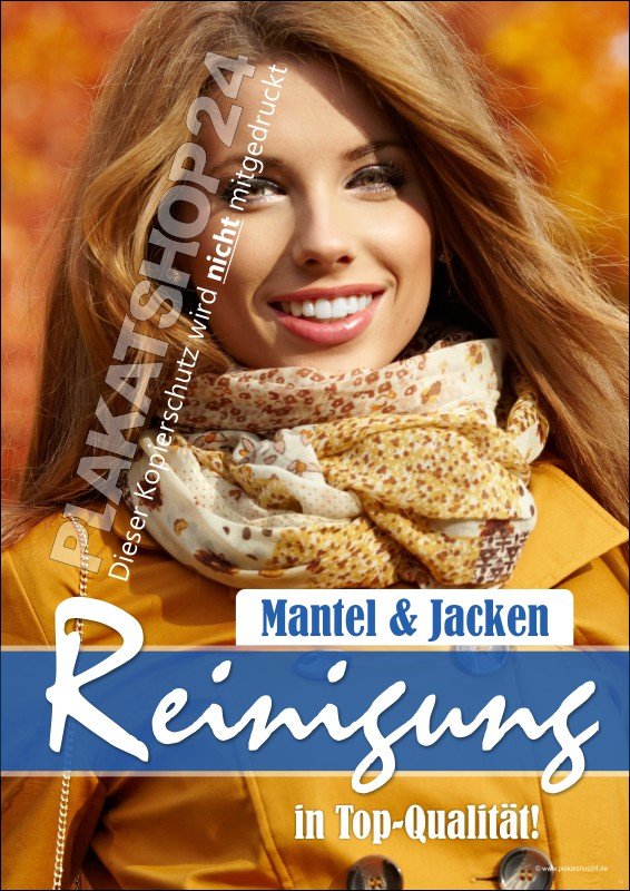 Winter Werbeposter für Textil-Annahmestelle