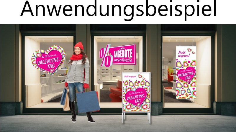 Deko-Banner zum Valentinstag