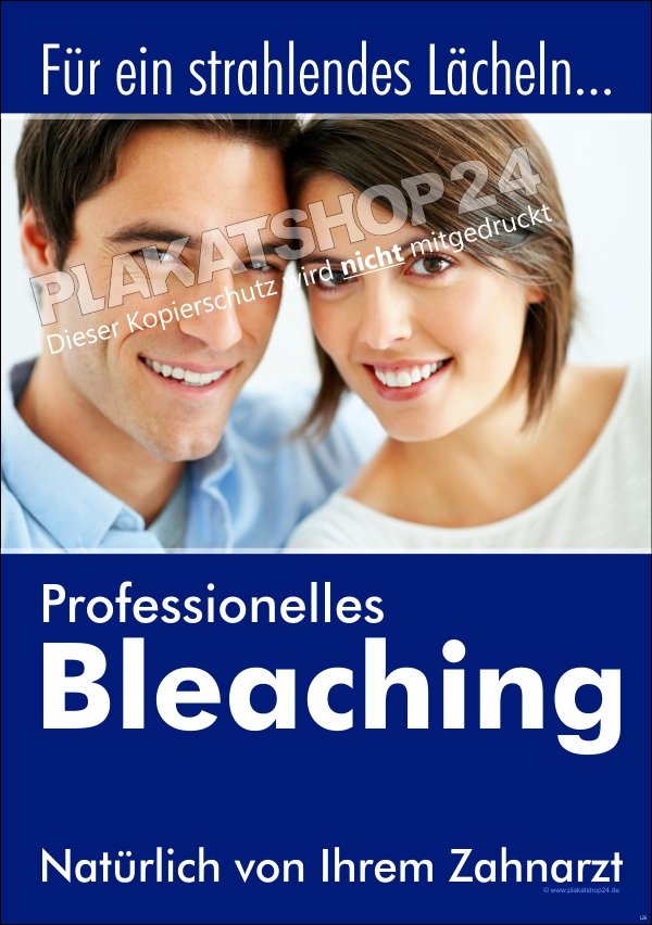 Bleaching-Poster für Zahnarzt-Praxis