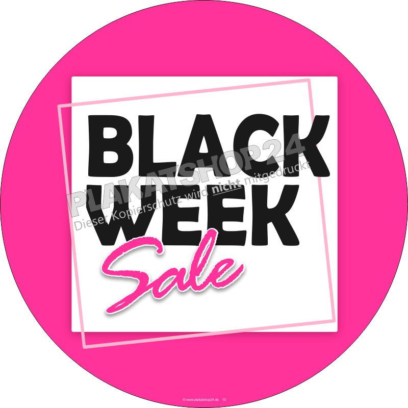 Klebesticker Black Week Sale
