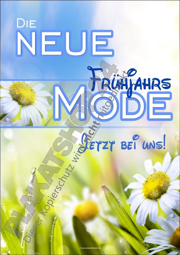 XA8116 Werbeplakat Die neue Frühjahrsmode