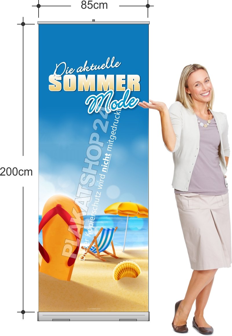 ROBA7572 Rollup-Banner für Modegeschäft