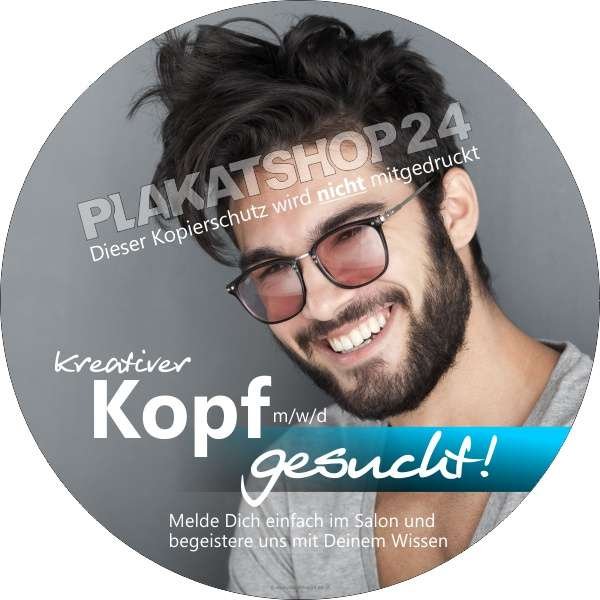 Friseuraufkleber freies Stellenangebot