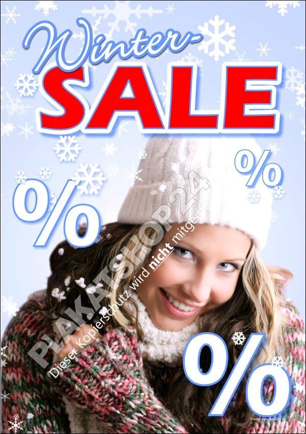 Plakat Winter-Sale