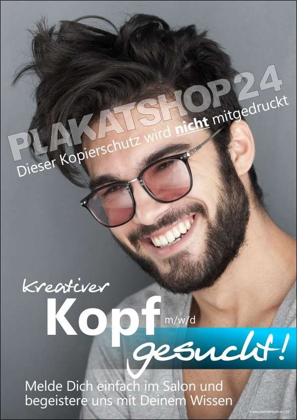 poster-friseur-gesucht Werbeposter Friseur/Coiffeur/in gesucht