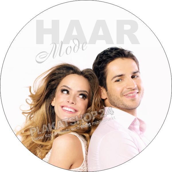 Schaufensterfolie Haarmode für Sie und Ihn