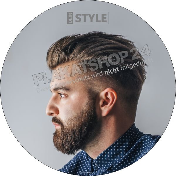 Klebefolie Bartfrisur