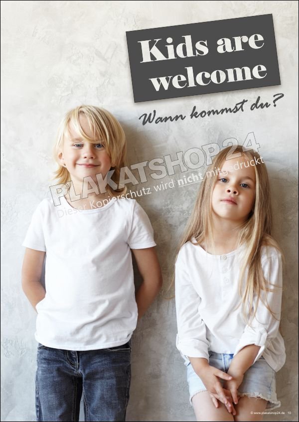 Dekoplakat Teenie-Frisuren