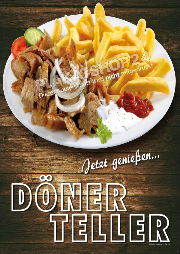 Plakat Dönerteller