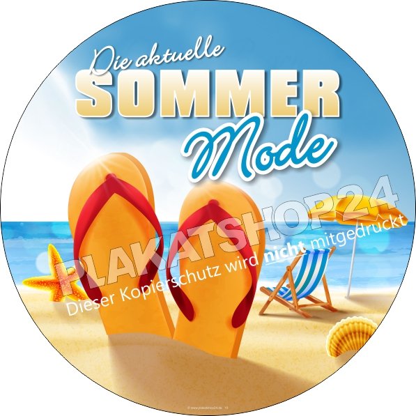 XA7571 Aufkleber die aktuelle Sommermode