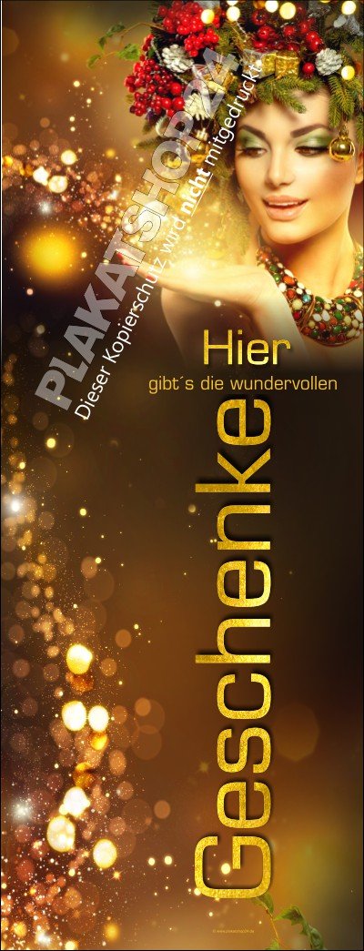 Tolles Hochbanner für Ihr Weihnachts-Schaufenster