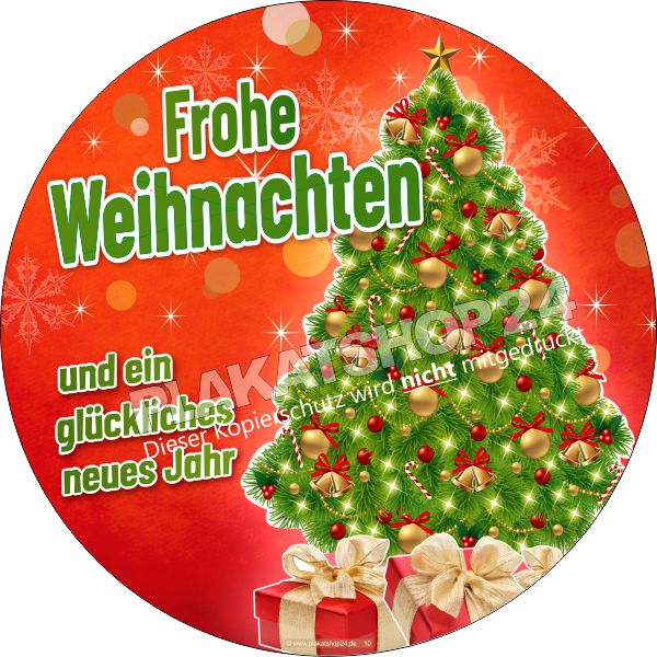Stimmungsvolle Schaufensterfolie mit Weihnachtsmotiv