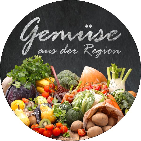Klebefolie Gemüse aus der Region