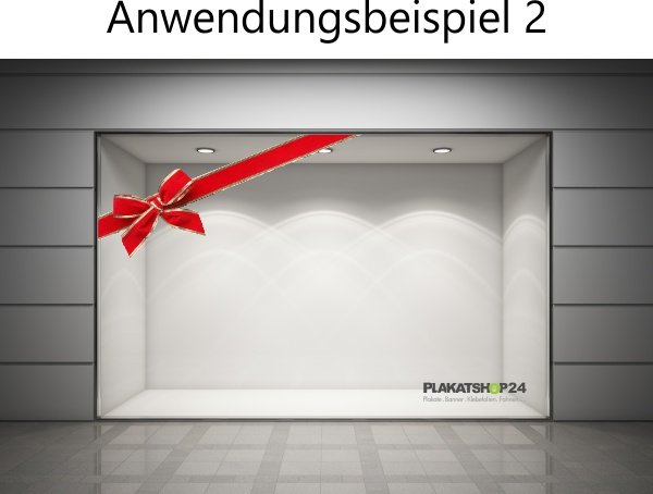 Geschenkschleife als Klebefolie für Weihnachtsdekoration