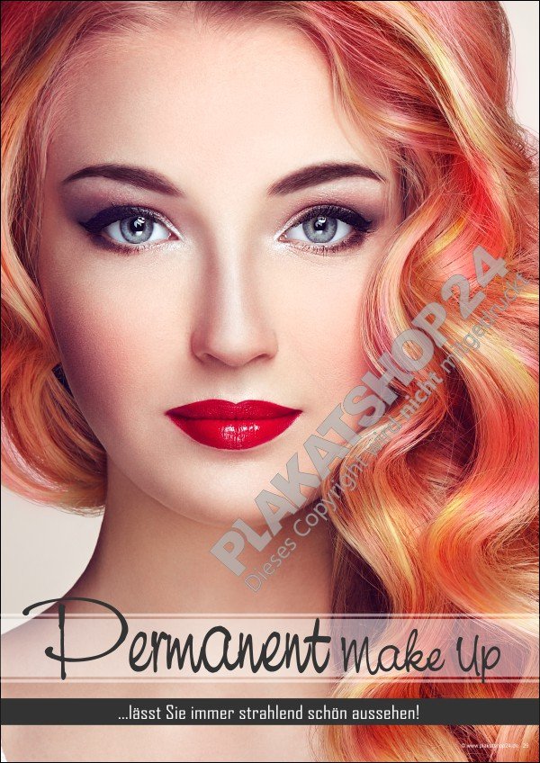 Kosmetikplakat Permanent Make-up