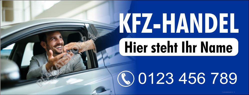 Werbeplane Auto An- und Verkauf