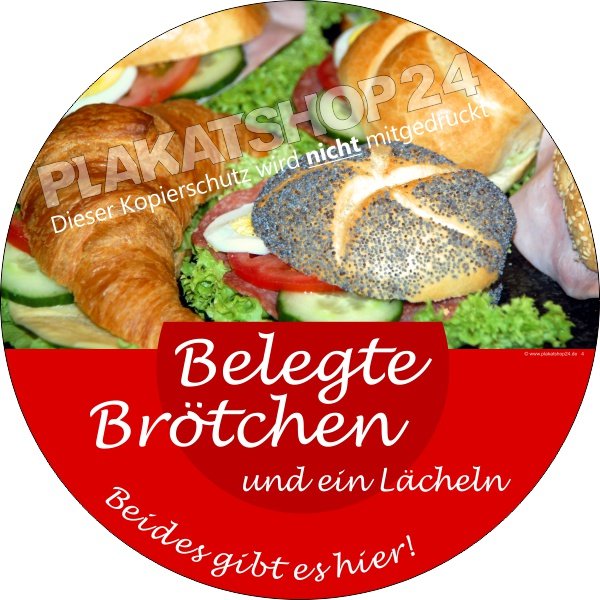 Schaufensterfolie_belegte_Broetchen Schaufensterfolie für Werbung belegte Brötchen