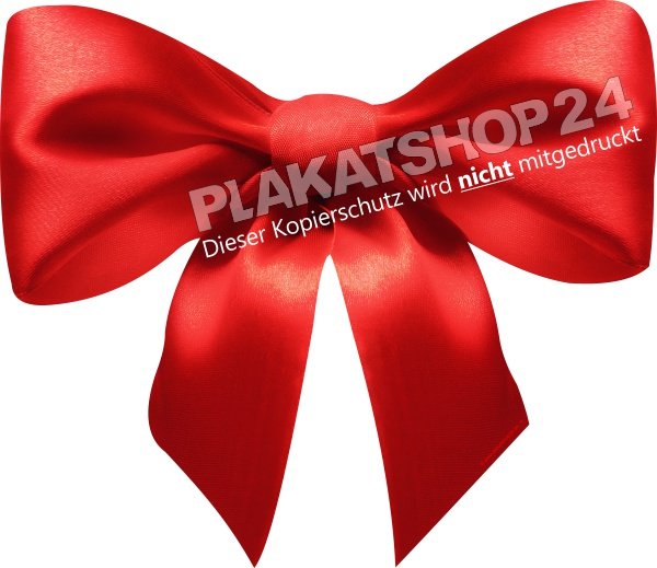 Klebefolie_rote_Schleife rote Scheife als Schaufensterfolie