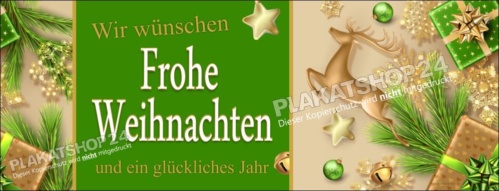 Fassadenbanner Weihnachtsdeko