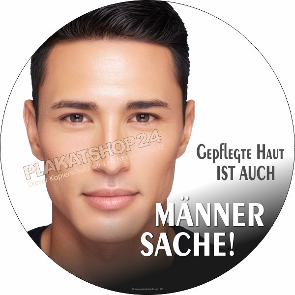 Runde Fensterfolie Männerkosmetik – Selbstklebender Schaufensteraufkleber Herren-Hautpflege Runde Fensterfolie Männerkosmetik – Selbstklebender Schaufensteraufkleber Herren-Hautpflege