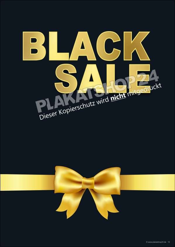 black-sale-werbeposter Reduziertplakat Black-Sale Day