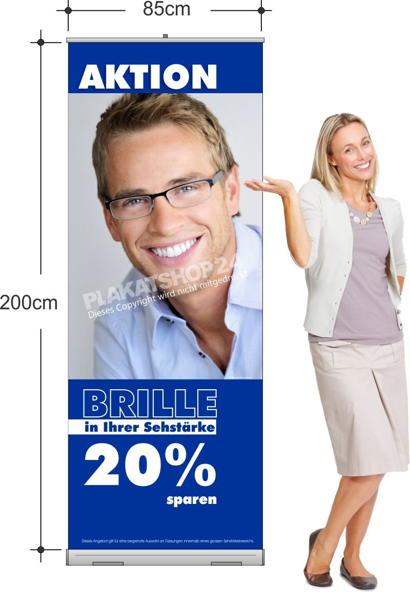 ba867901cd9e57d9a10f147046e40610 Rollup-Banner für Rabatt-Aktion Komplettbrillen
