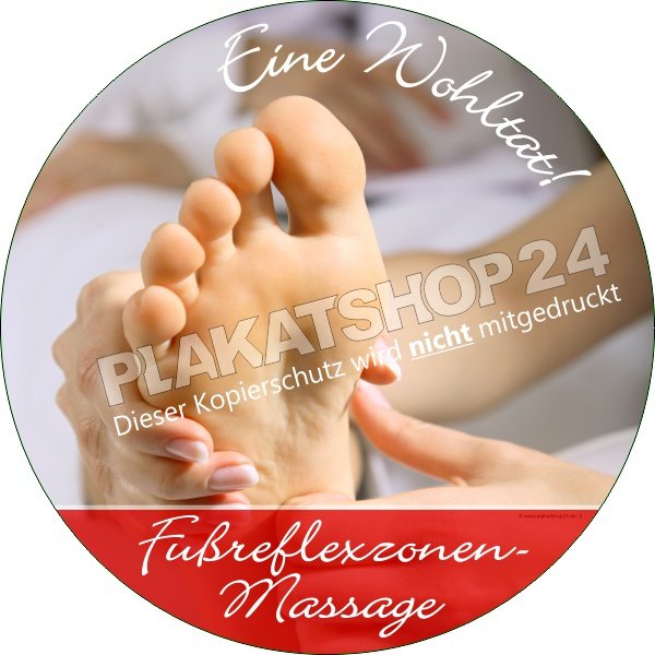 Werbefolie für die Fußreflexzonen-Massage