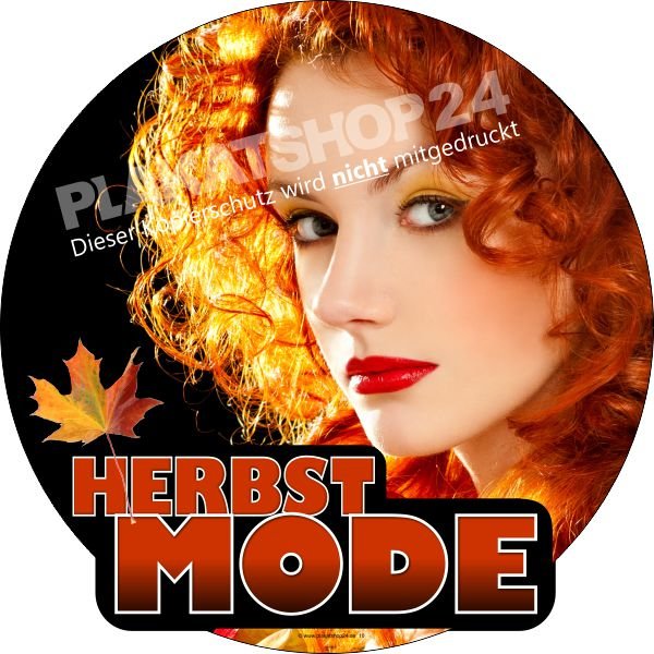 Schaufensterfolie für Herbstdeko für Modegeschäft