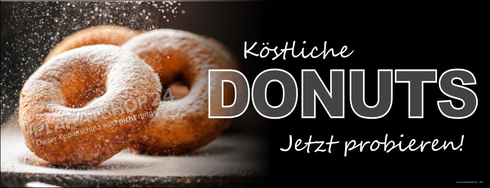 Werbebanner Donuts Werbebanner Donuts