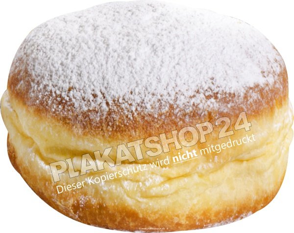 Berlineraufkleber Klebefolie für Bäckerei Berliner mit Puderzucker
