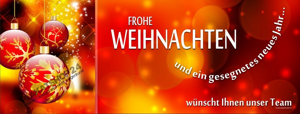 Banner für die Weihnachtsdekoration