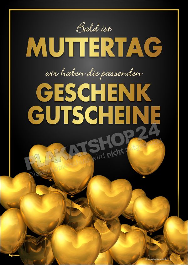 Schönes Muttertags-Plakat für Geschenkgutscheine
