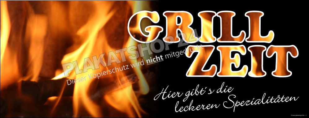 Werbebanner Spezialitäten zur Grillzeit Werbebanner Spezialitäten zur Grillzeit