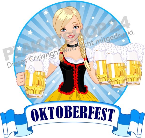 Aufkleber Oktoberfest für die Oktoberfest-Dekoration