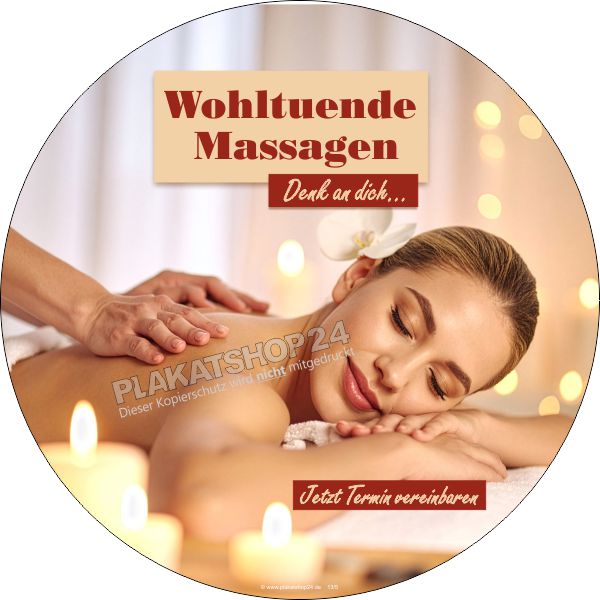 Schaufensterfolie für Massagepraxis