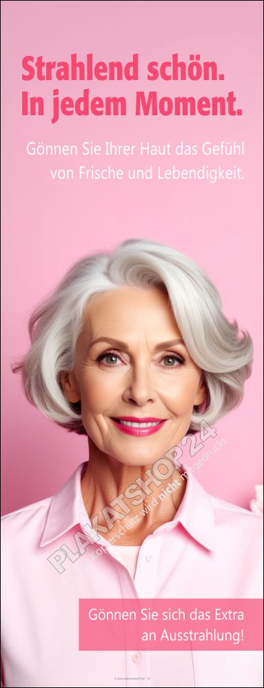 Werbeplane Hochformat Kosmetik – Wetterfest & UV-stabil Werbeplane Hochformat Kosmetik – Wetterfest & UV-stabil