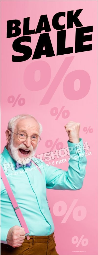 Lustiges Werbebanner Black Sale