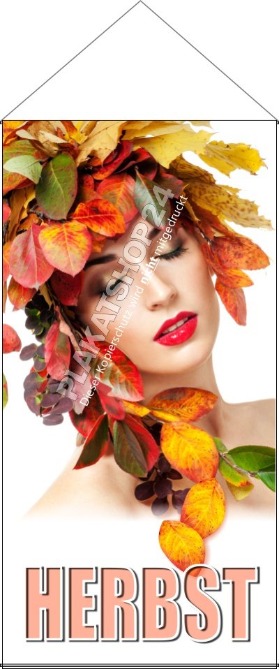 Textilbanner für Herbstdekoration