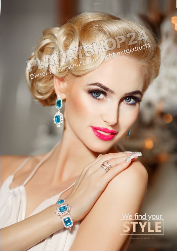 Stylingplakat festliche Brautfrisur