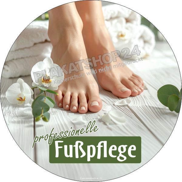 Günstiger Fußpflegeaufkleber Günstiger Fußpflegeaufkleber