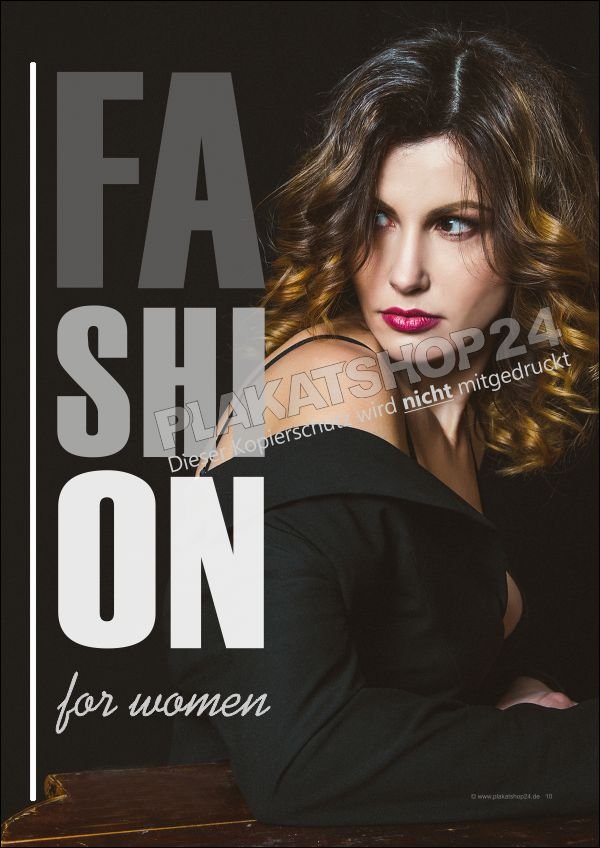 Werbeposter Mode für Damen